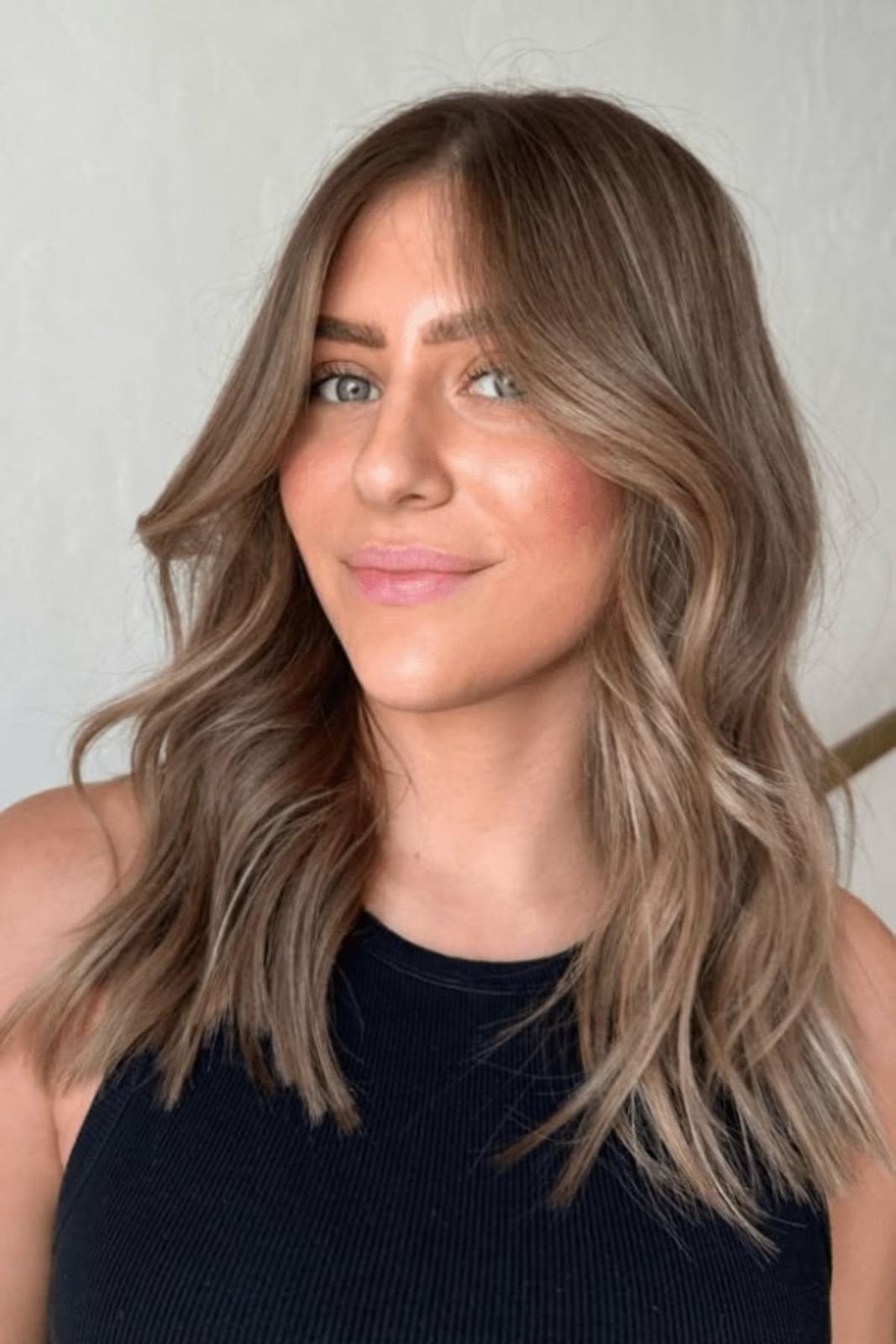 Collarbone Lob With Ash Blonde Highlights Collarbone Lob With Ash Blonde Highlights — Winter Hair Colors