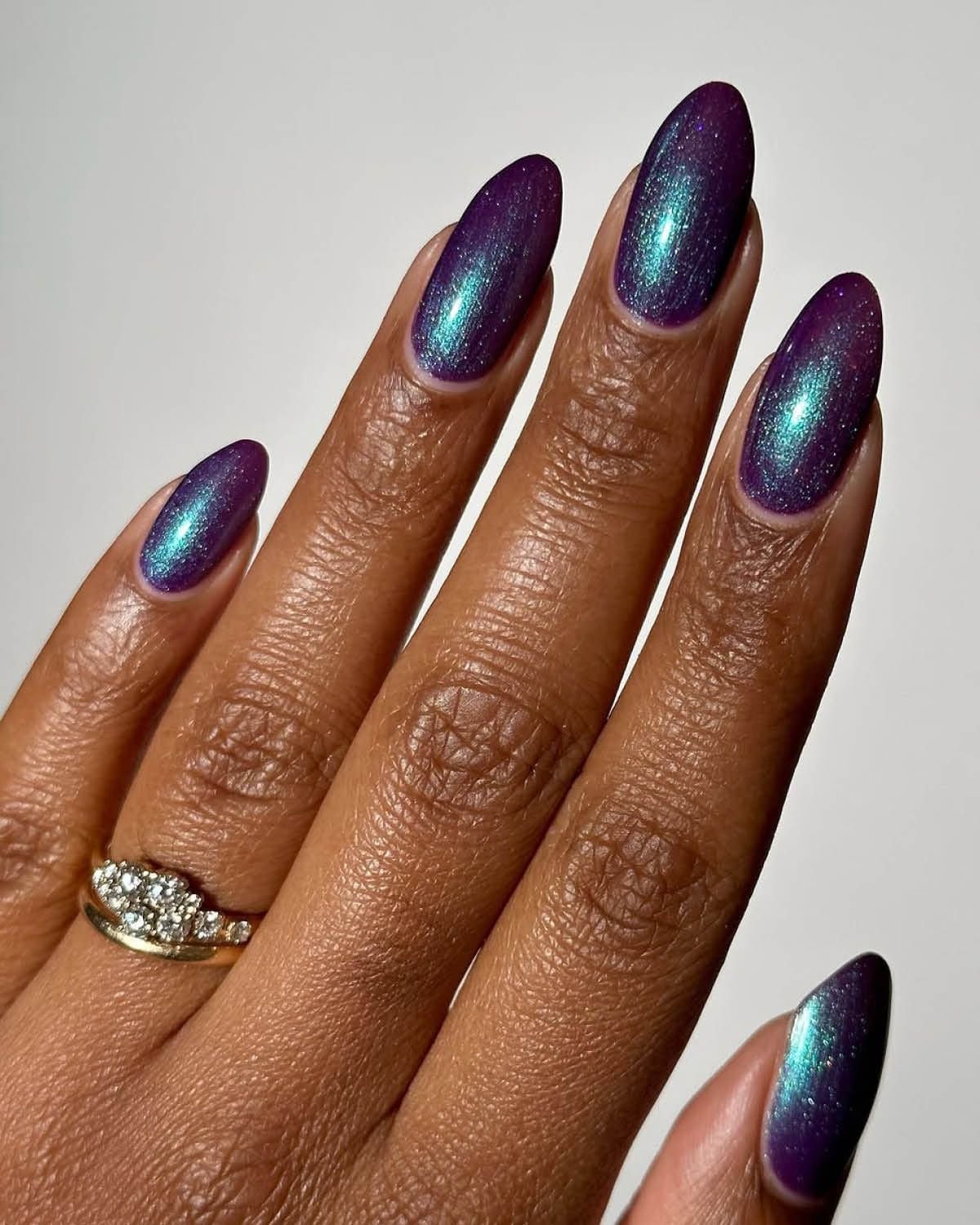 Smoky Blue Lavender Aura Matte Nails Smoky Blue Lavender Aura Matte Nails — Winter Nail Colors