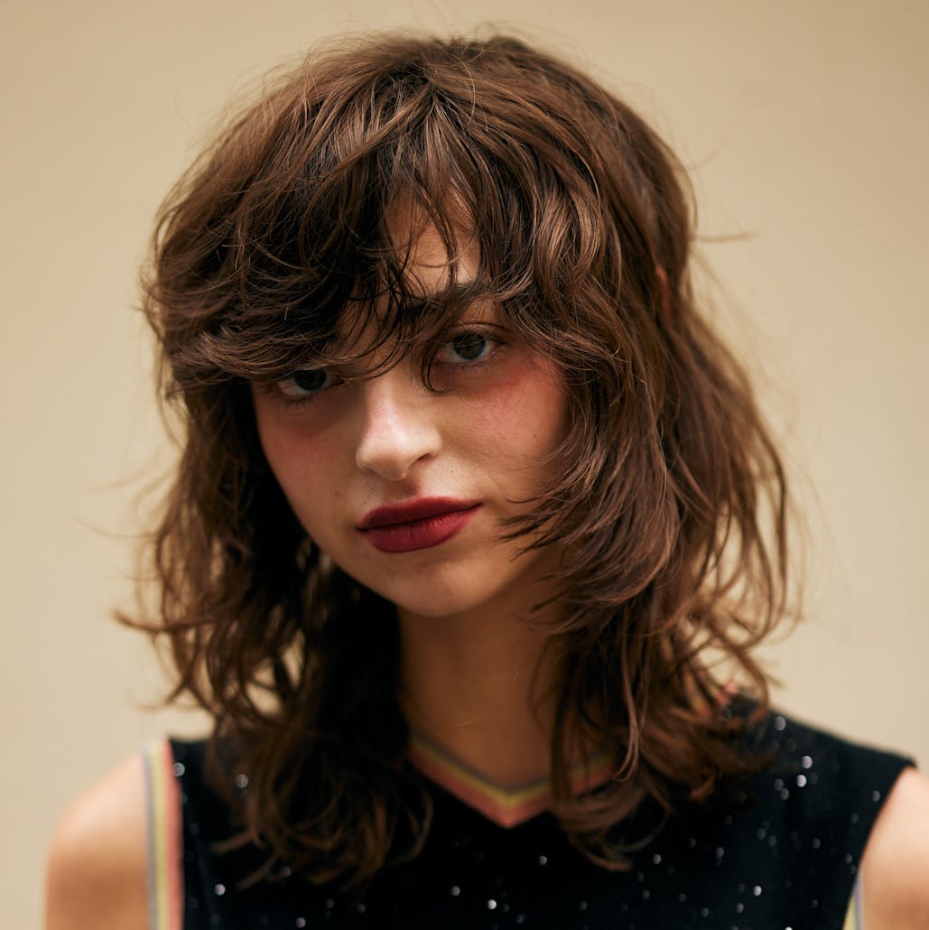 Shoulder Length Wolf Cut With Shag Layers